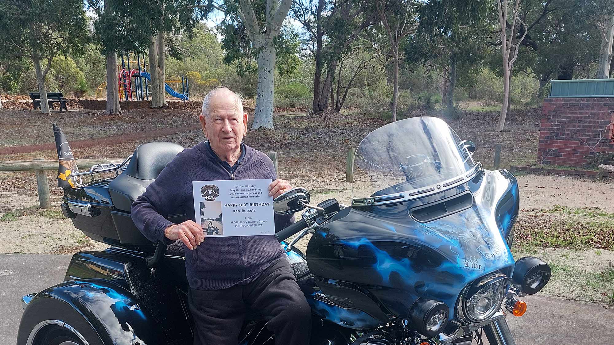 Making a centenarian Harley-happy