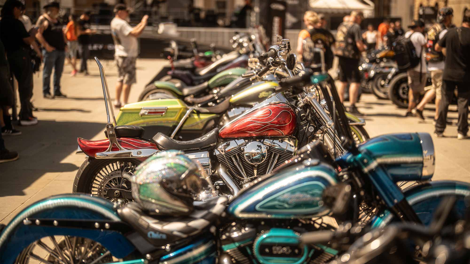 Custom bikes on show