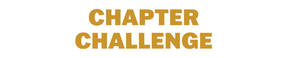 Chapter challenge