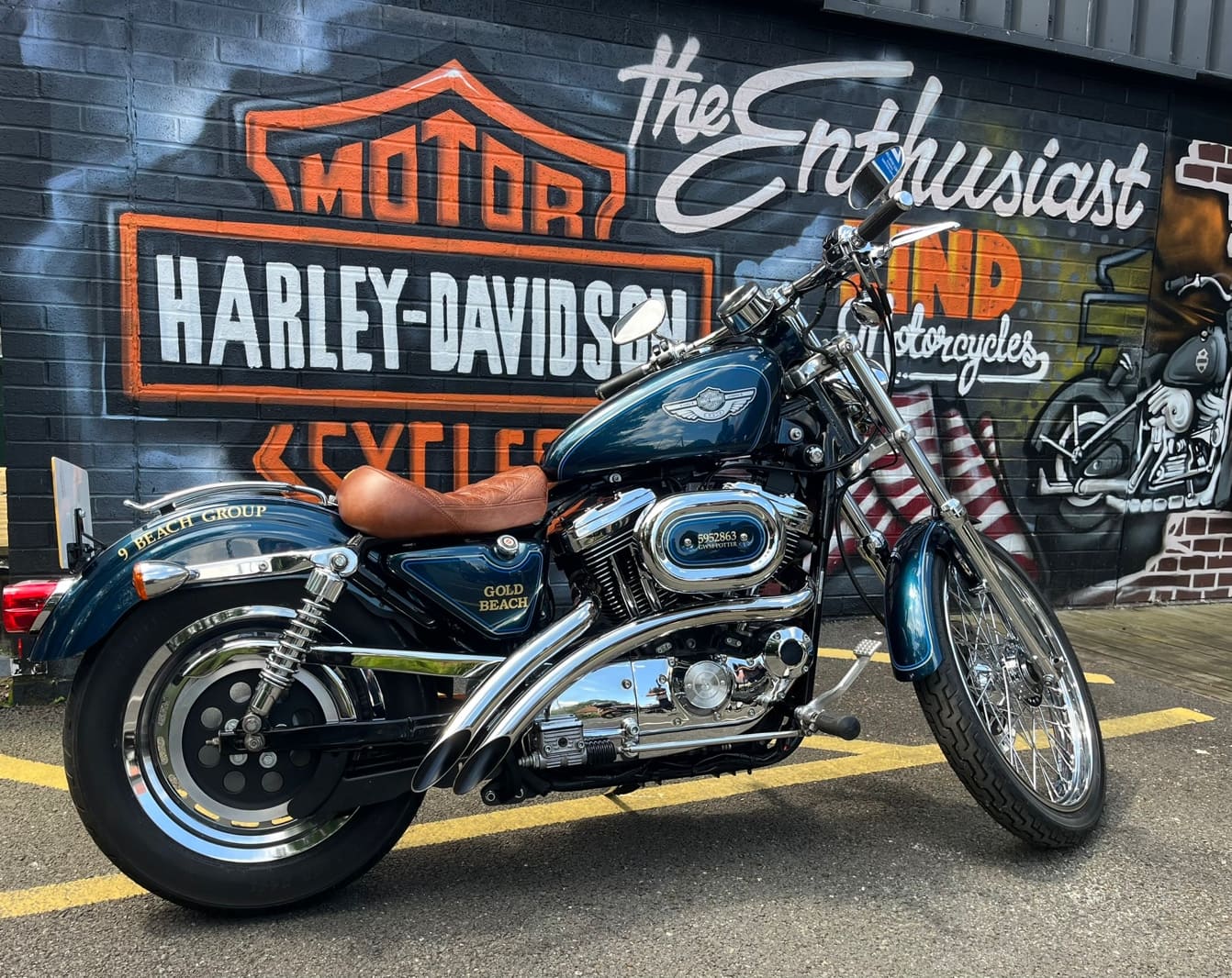 El viaje continúa: una Harley-Davidson convertida en monumento conmemorativo