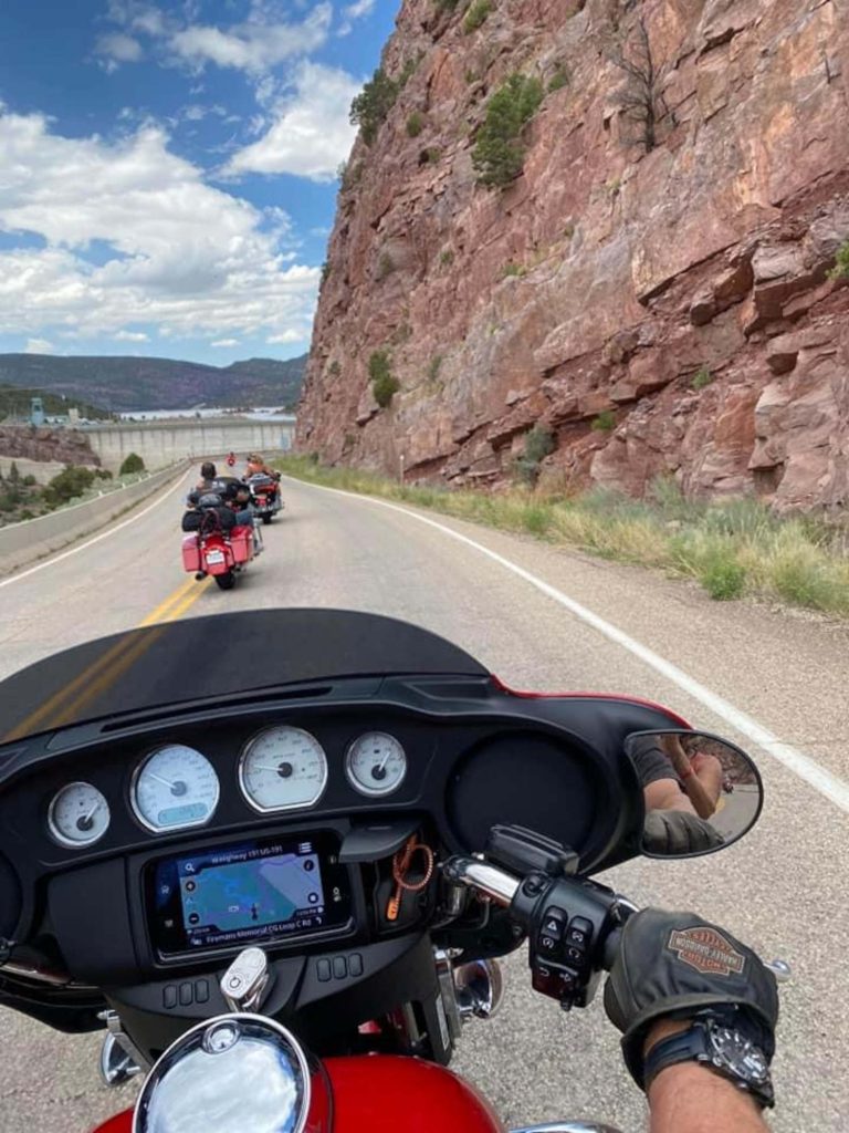 A Harley-Davidon bike dashboard.