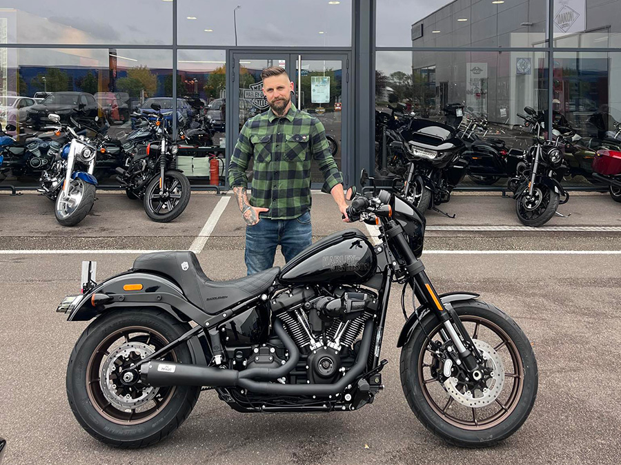 HOG member and his new H-D Motorcycle